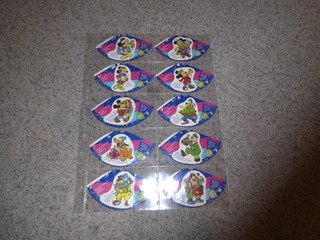 Konvolut von 10 Ü Ei Hütchen "Micky und seine tollen Freun" Komplettsatz (Foto)