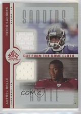 2005 Reflections Cut from the Same Cloth Deion Sanders Antrel Rolle HOF wo2