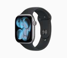 Apple Watch Series 11 GPS  LTE 46MM Space Gray Aluminum Case Black Sport Band