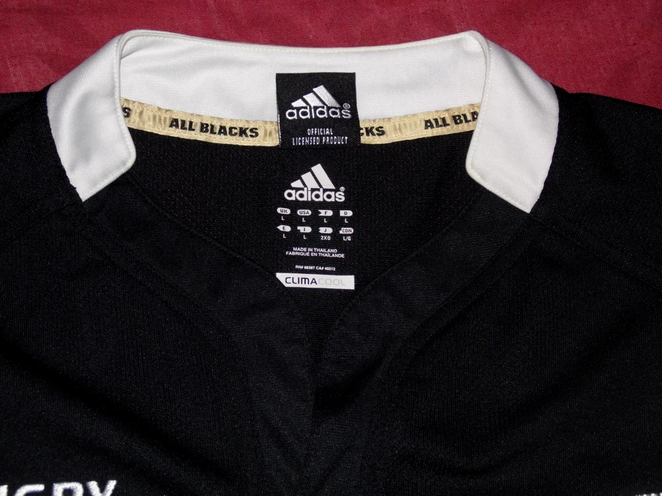 Maillot De Rugby Des All Blacks Coupe Du Monde 2011 RWC 11 Taille L - Photo 3/4