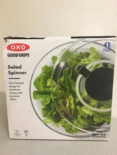 OXO Good Grips White/Clear Plastic Salad Spinner
