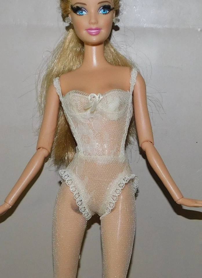 BARBIE SILKSTONE LACE LINGERIE CORSET STOCKINGS FIT FASHIONISTA MODEL BFMC DOLL - Image 3 of 3