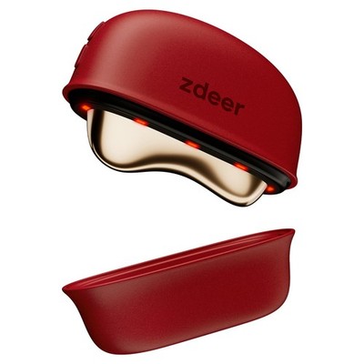 ZDEER Gesichtsmassagegerät mit Rotlichttherapie, elektrisches Gua Sha 1 Gerät, 