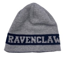 Harry Potter Official Ravenclaw Reversible Winter Beanie Gray Blue Unisex OS