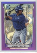 2014 Bowman Chrome Prospects Purple Refractor 114/150 Dalton Pompey #BCP91 tj0