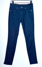 American Giant Jeans Womens 29 Blue Slim Straight Stretch Denim Made in USA
