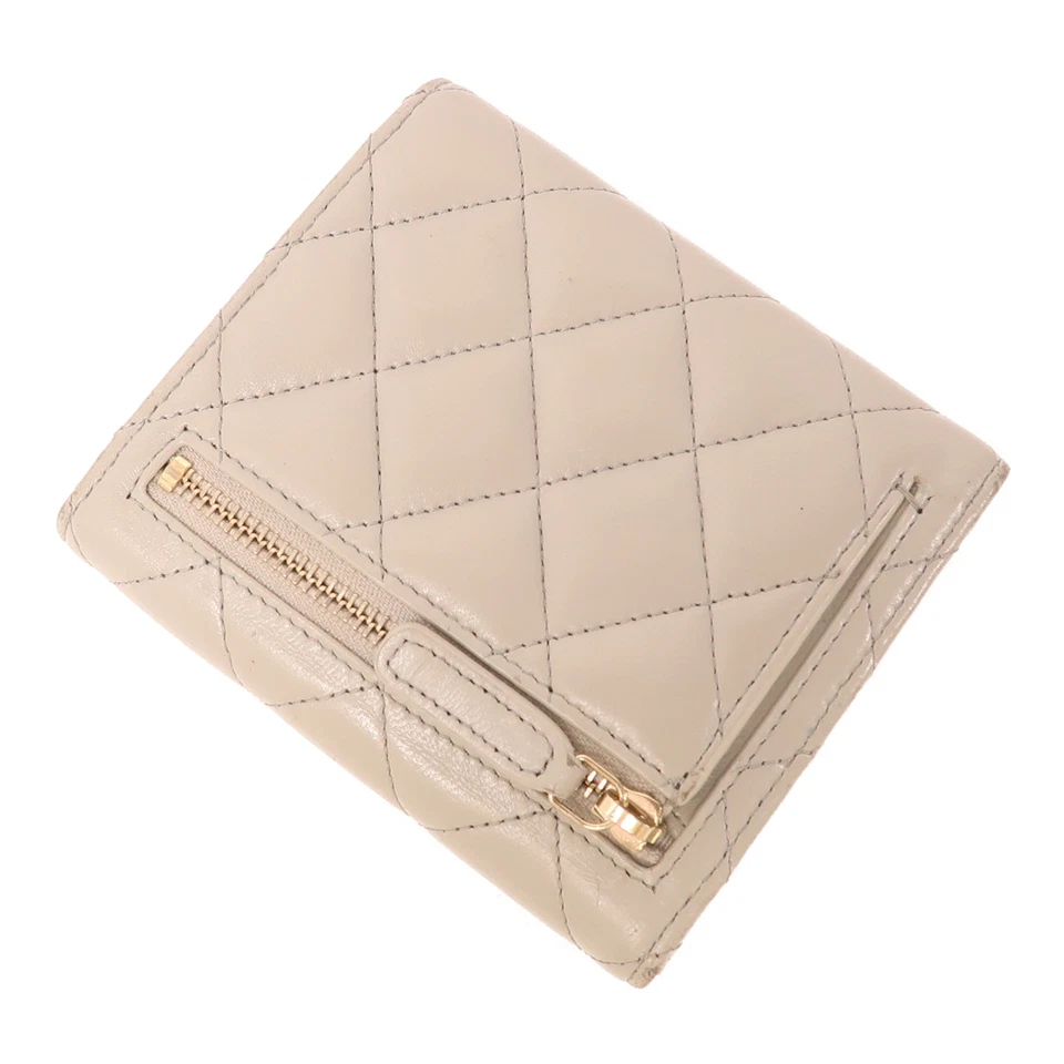 *15%OFF* CHANEL CC GHW Wallet Lambskin Leather Grey - Image 4 of 4