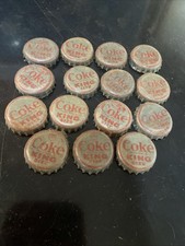 15 pc. King Size Coke Bottle Caps 1960's