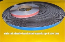Secondary DIY Magnetic Tape Glazing Kit  5 to  30m rolls & white Steel Tape Incl