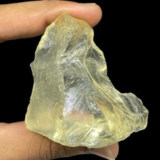 292 Cts Natural Unheated Citrine Rough 51x40mm Sparkling Yellow Loose Gemstone