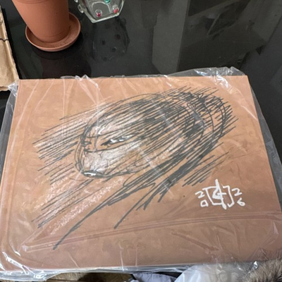 #ad Original Teenage Mutant Ninja Turtle Drawing by original TMNT artist AC Farley $500.00