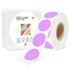1 Inch Circle Dot Stickers 1000 PCS Color Coding Thermal Labels Dots Writable...