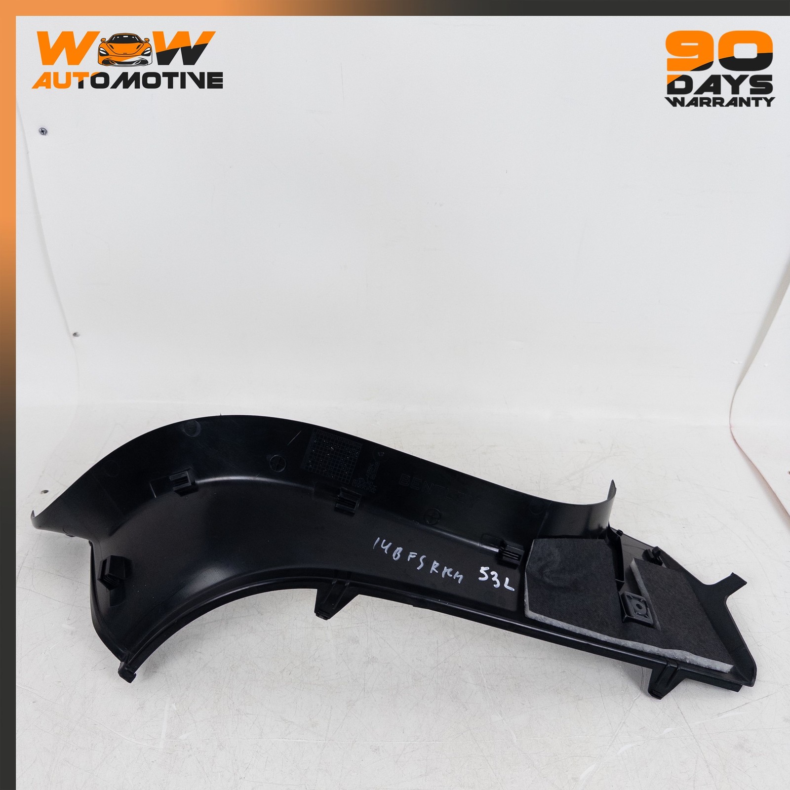 06-19 BENTLEY FLYING SPUR REAR RIGHT INTERIOR TRIM PROTECTIVE SLEEVE OEM