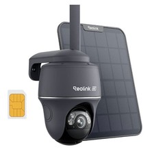 Reolink Go PT Ultra 4K 4G LTE Wireless Solar PTZ Outdoor Security Camera Gray