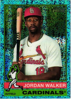 2025 Topps Heritage Light Blue Sparkles - Jordan Walker (#451)  Cardinals