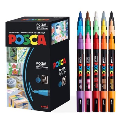 Paint Markers, 3M Fine Point Acrylic Paint Pens with Reversible Tips, Art Sup...