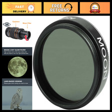 1.25" Moon Filter for Lunar Observation, Bright Planets Terrestrial Viewing -