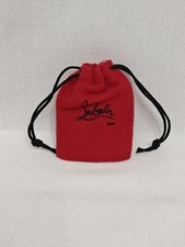 Christian Louboutin Shoes Repair Replacement Heel Taps Black Set with Dust bag