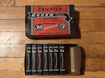 VINTAGE Arrow Staples Ceiling Tile T-50 Lot CeilTile