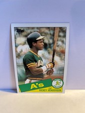 1985 Topps #115 Rickey Henderson Oakland Athletics HOF