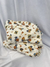 Vintage Circo Building Construction Big Trucks Full Size Flat And Fitted Sheets