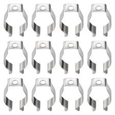 12x T6 U Clips Holder Bracket PVC Tube Clamps Screw Pipe Clamps for LED
