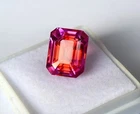 Beautiful Sapphire Pitambari Natural 15+ Ct Emerald Cut EGL Certified Gemstone