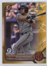 2022 Bowman 1st Edition Gold Foil 17/50 Diego Rincones #BPPF-65 9v7