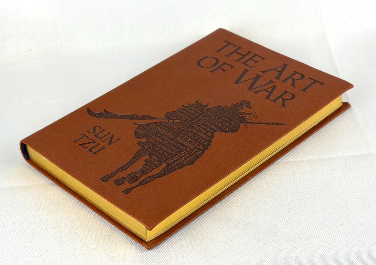 THE ART OF WAR by Sun Tzu and Lionel Giles Faux Leather Gilded