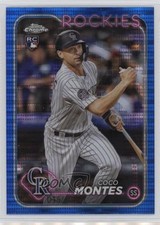 2024 Topps Chrome Blue Sonar Refractor 15/125 Coco Montes #182 3c2