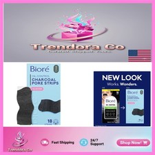 Biore Charcoal Deep Cleansing Pore Strips for Blackhead Removal - 18 Count Pack