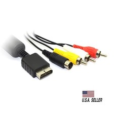Playstation S-VIDEO COMPOSITE Cable for PS2, PS3, Slim S AV Cord - US Seller