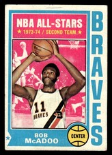 1974-75 Topps - Bob McAdoo #80 Buffalo Braves