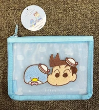 Sanrio Tuxedo Sam Mesh Pouch x Crayon Shinchan  Used, Good Condition