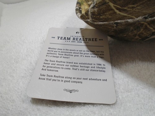 Team Realtree Baseball Cap Pre-Curved Brim Adjustable  - Picture 6 of 11