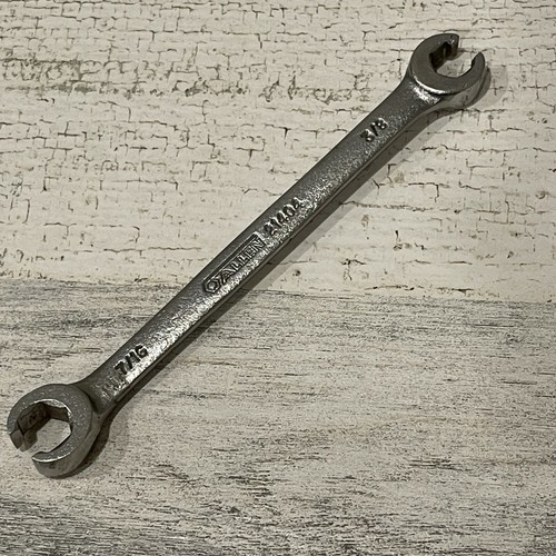 Allen USA Made 7/16" X 3/8" SAE Double Flare Nut 6pt Line Wrench 21404 NOS - Foto 6 di 8