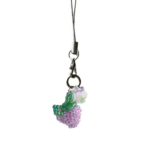Grape Phone Accessory Enhances Overall Look Unique Beaded Lanyard Beads Texture - 第 1/8 張圖片