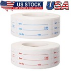 2Rolls 1000Pieces Removable Food Labels,1 x 2Inch Date Stickers for Freezer Food