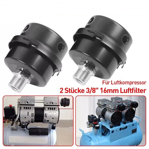 2-Luftfilter Schalldämpfer Geräuschfilter Gewinde Für Luftkompressor 16mm - Bild 2 von 15