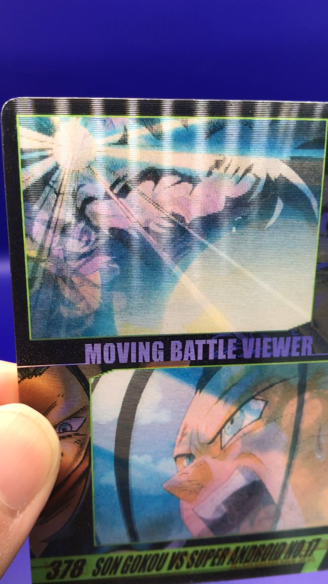 Goku Dragon Ball GT MOVING BATTLE VIEWER Card Morinaga Japanese No