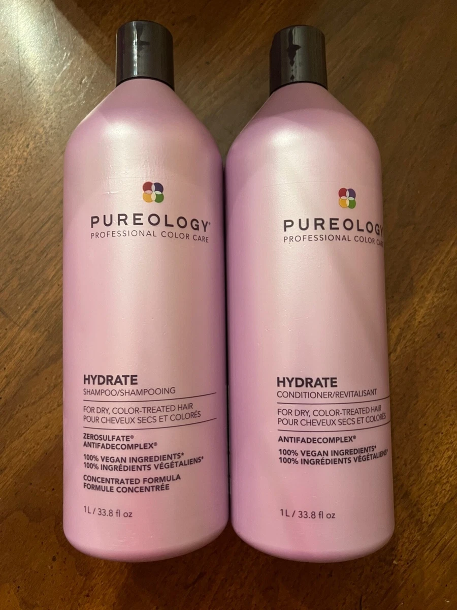 Pureology Hydrate Shampoo Conditioner Duo Set 33.8 oz. 100 Authentic