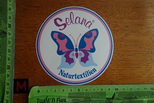 Alter Aufkleber Mode Kleidung SELANA Naturtextilien s.Fotos