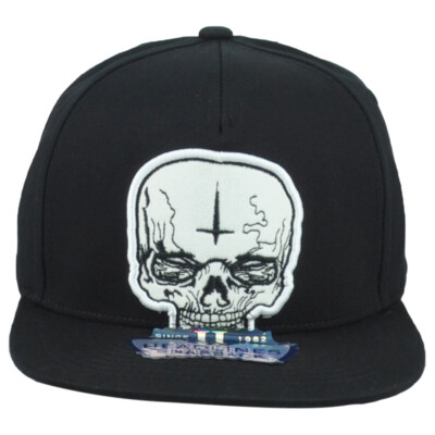 Headlines Skull Cranium Dead Scap Novelty Adults Men Flat Bill Snapback Hat Cap