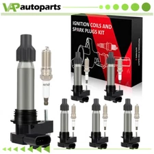 6 For 2010-2015 Chevrolet Camaro 3.6L V6 Ignition Coil & Spark Plug