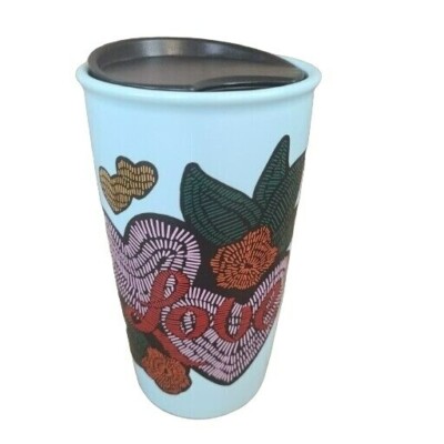 Starbucks 2019 Love Valentine Stitch Tattoo 12 oz Ceramic Travel Mug  Tumbler Lid | eBay