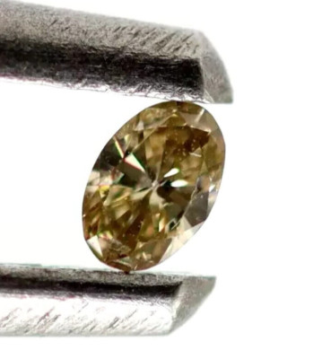 Lose Oval Schliff 0.078 Karat Zertifiziert Unbehandelt Natürlich Diamant Farbe /