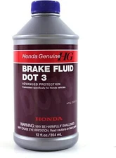 New Genuine OEM Honda Brake Fluid Bottle 12 Ounces oz. 08798-9008 DOT 3 12 Ounce