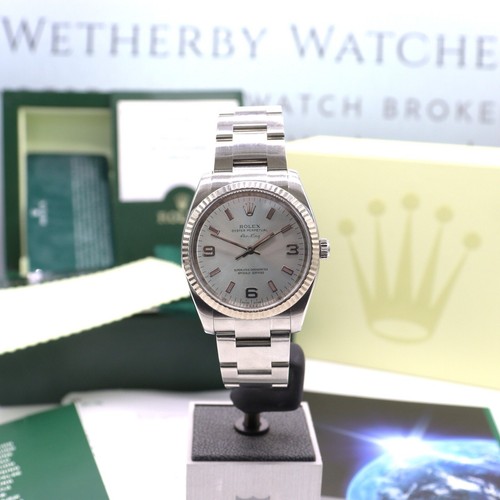 Rolex Air King 114234 34mm watch Steel and 18k white gold warranty VGC Full set - Picture 9 of 24