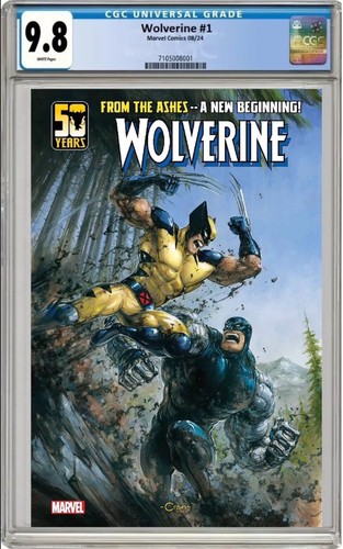 🔥 WOLVERINE #1 Clayton Crain CGC 9.8 w/ Custom Label 🔥