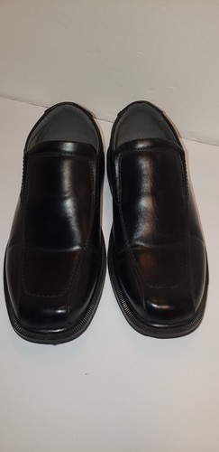 DEER STAGS GREENPOINT JR BOYS 3M SLIP ON DRESS SHOE BLACK SIM LEATHER EXCELLENT - Picture 2 of 12